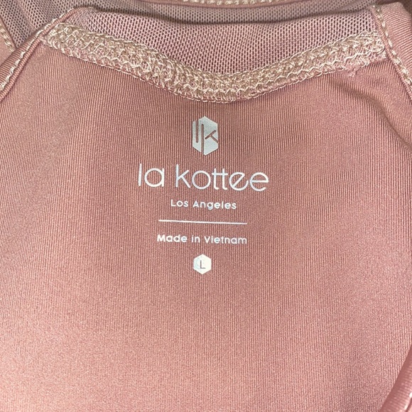 NWT la kottee Large Sport Bra Mauve/Pink Brand New! - Picture 4 of 4